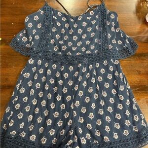 Abercrombie & Fitch Navy Blue Romper